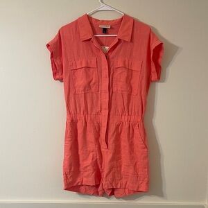Universal Thread Coral Button-Down Romper